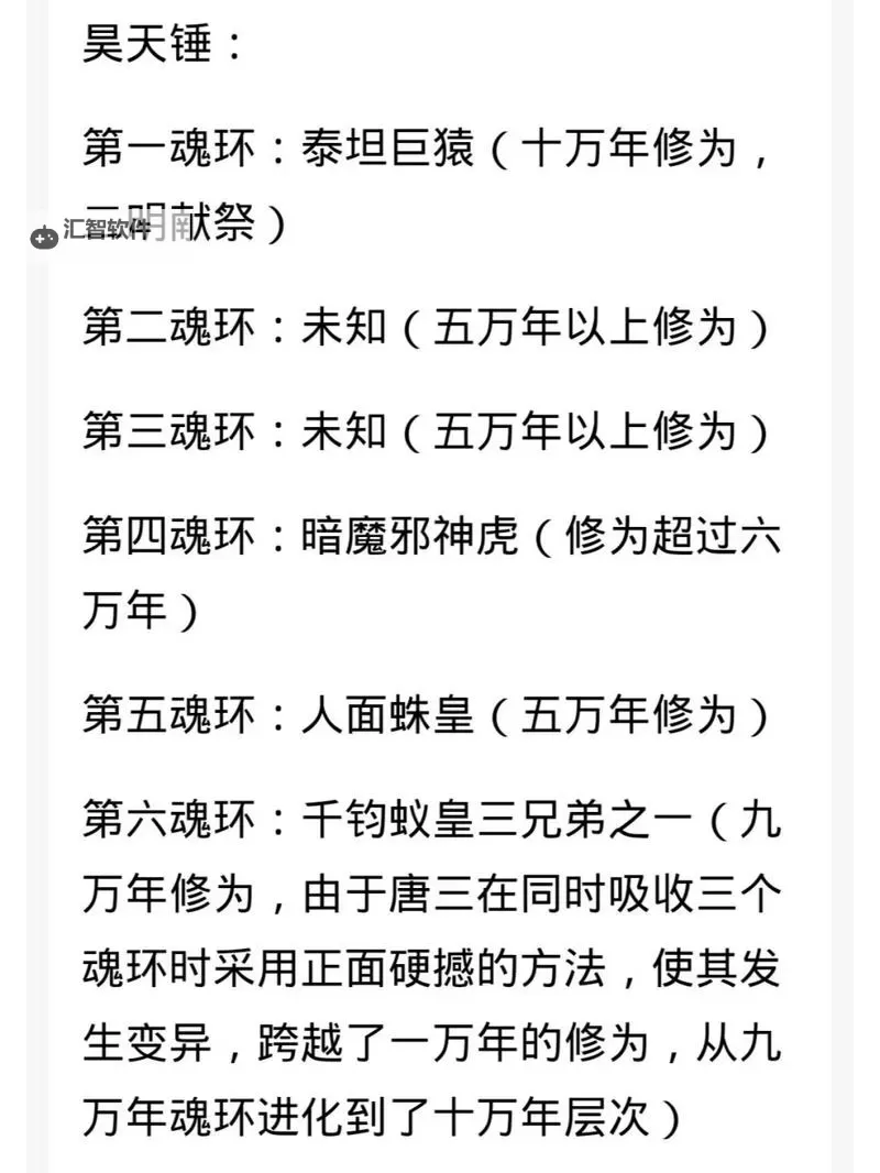 斗罗大陆魂环等级排名颜色从高到低详解及等级归属分析图2