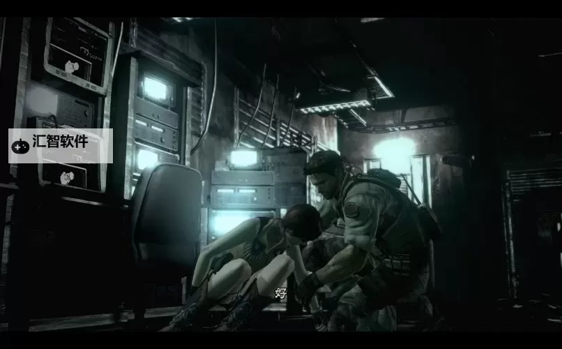 探索生化危机1游戏画面：经典恐怖氛围的再现图1