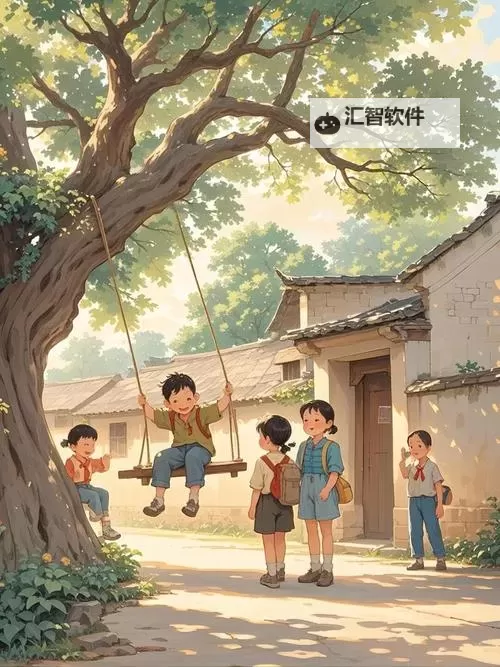 童趣时光：坐在木马凸起的木棒上的童年回忆图1