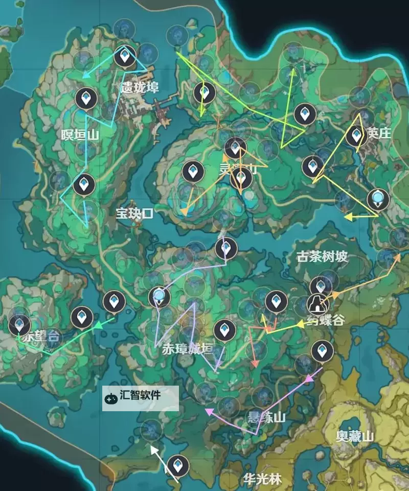 《原神》4.4沉玉谷氲气的根源位置一览图1