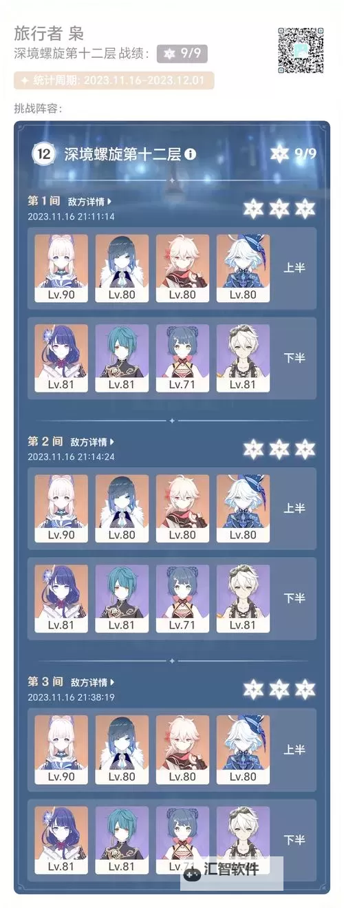 《原神》3.6版深渊第12层平民队伍推荐图1