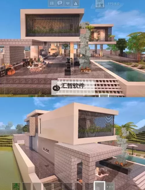 《我的世界》隐士山居现代建筑图文赏析 精美现代建筑存档分享图1