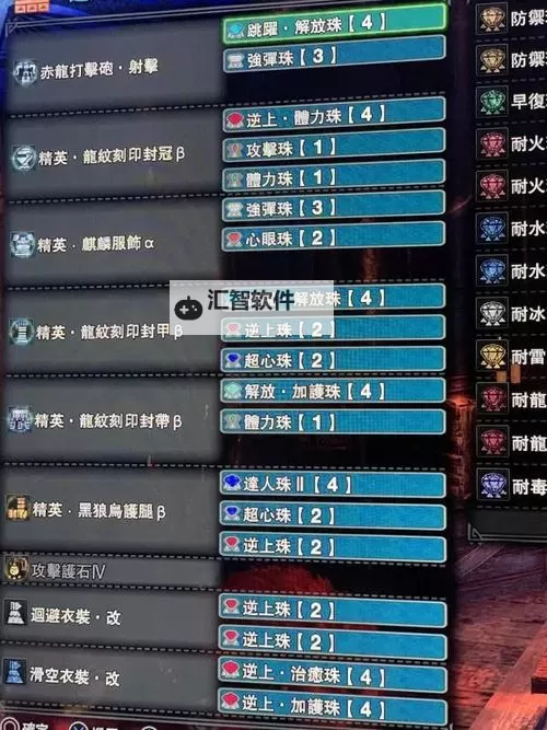 《怪物猎人世界》讨伐冥赤龙部位破坏向配装图1