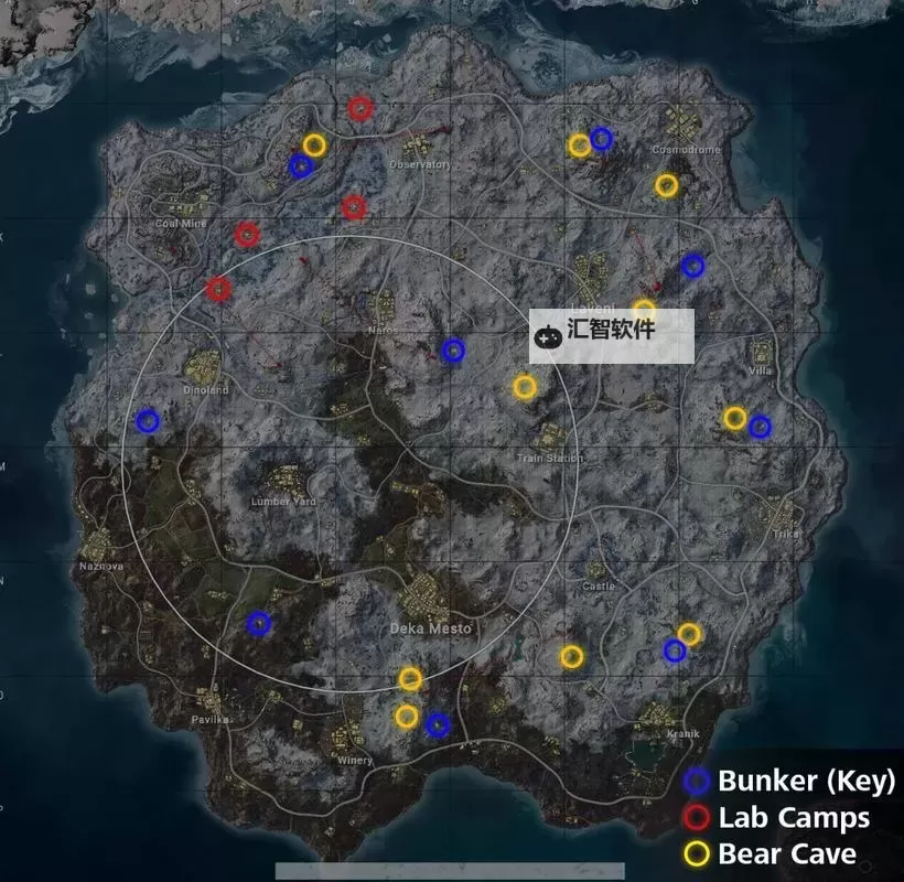 《绝地求生》沙漠地图矿山阴人位置解析图2