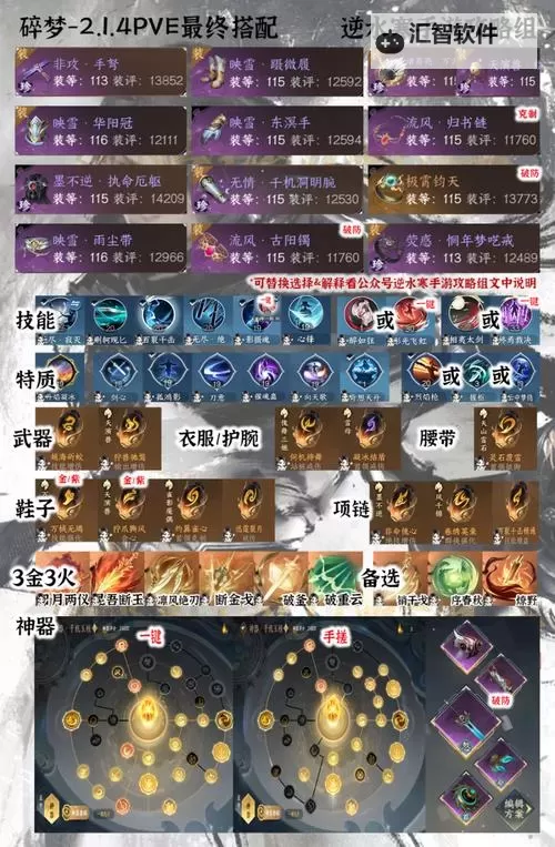 逆水寒魔兽老兵服碎梦PVE技能天赋推荐 碎梦PVE技能天赋怎么搭配图1