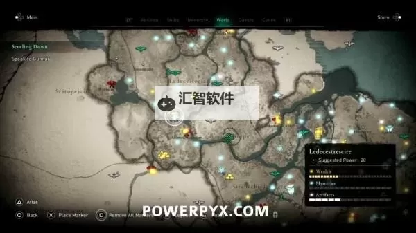 《刺客信条英灵殿》各地区藏宝图宝藏位置图1