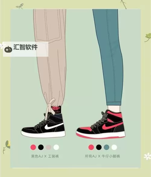 高清做AJ的姿势视频教程图片素材，轻松掌握潮流鞋穿搭技巧图1