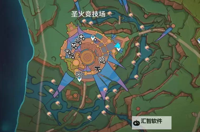 《原神》灼灼彩菊点位一览图1