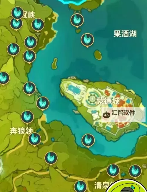 《原神》蒙德风史莱姆位置一览 蒙德风史莱姆在哪图1