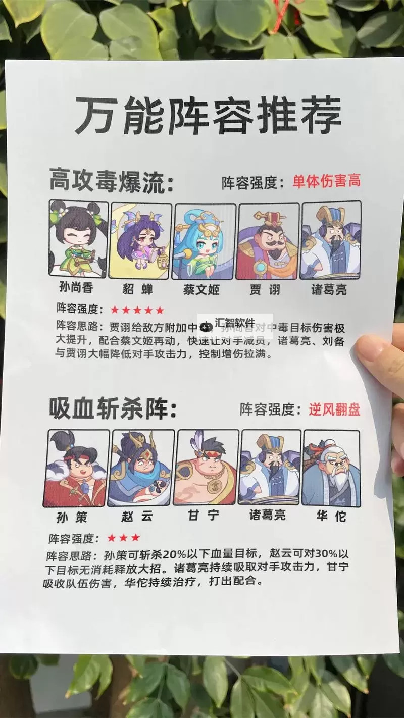 《斗三国》武将搭配全指南 非R与小R玩家前中后期武将选择攻略图1