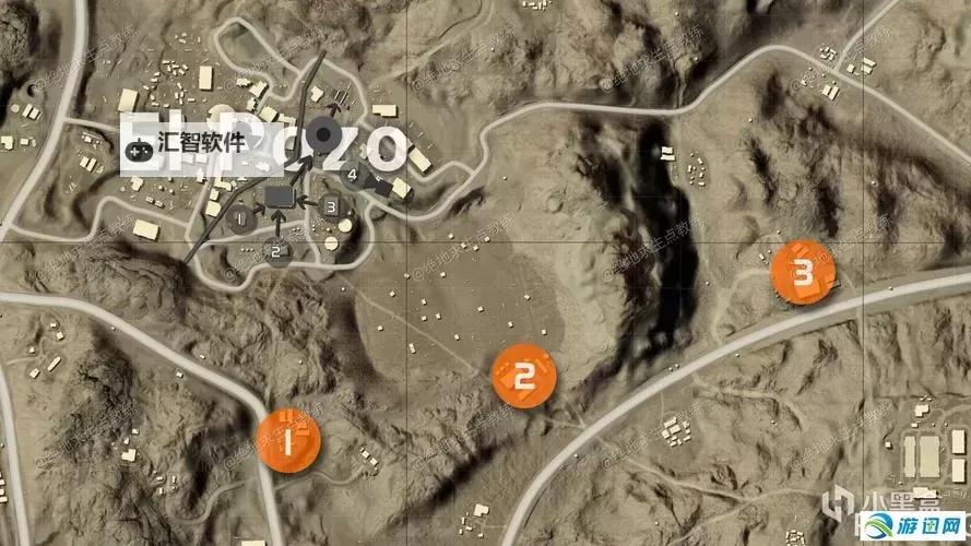 《绝地求生大逃杀》沙漠地图介绍 沙漠地图建筑及资源分布介绍图1