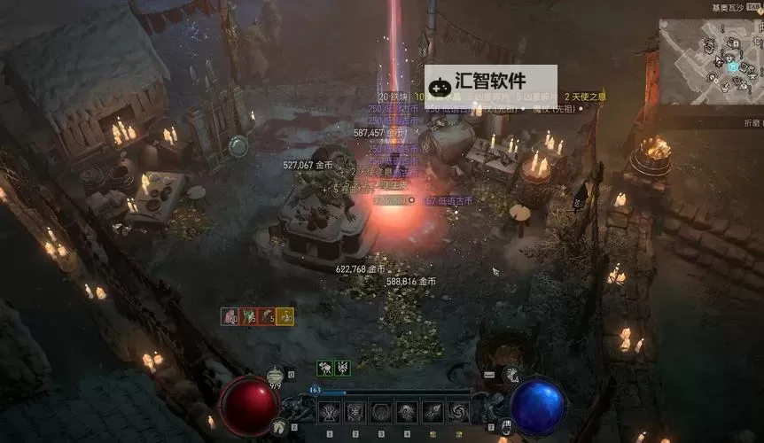 《暗黑破坏神4》腐臭陵寝副本快速刷经验演示 50秒25W经验图1