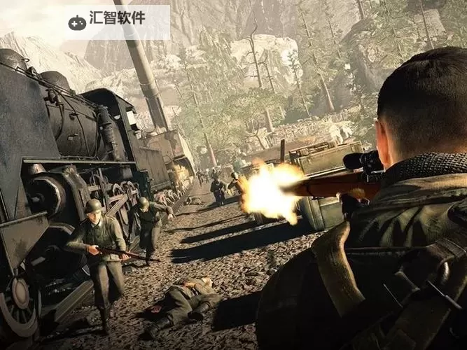 狙击精英3 第三关炮台及坦克打法图1