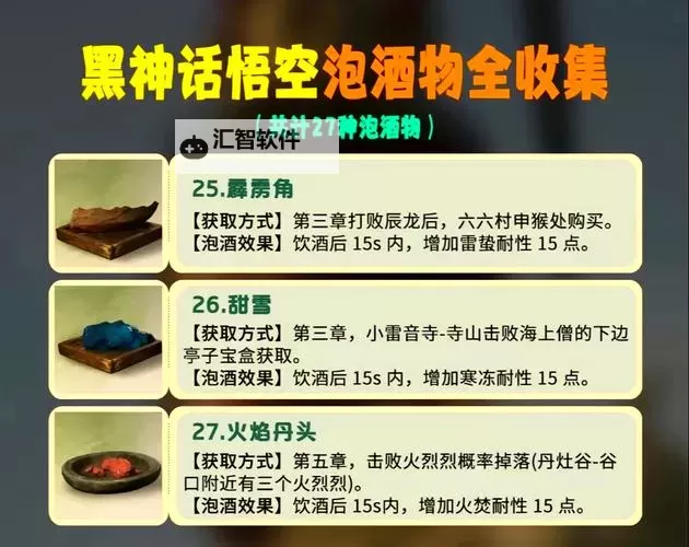 《黑神话悟空》新泡酒物九秋菊效果一览 九秋菊怎么获得图1