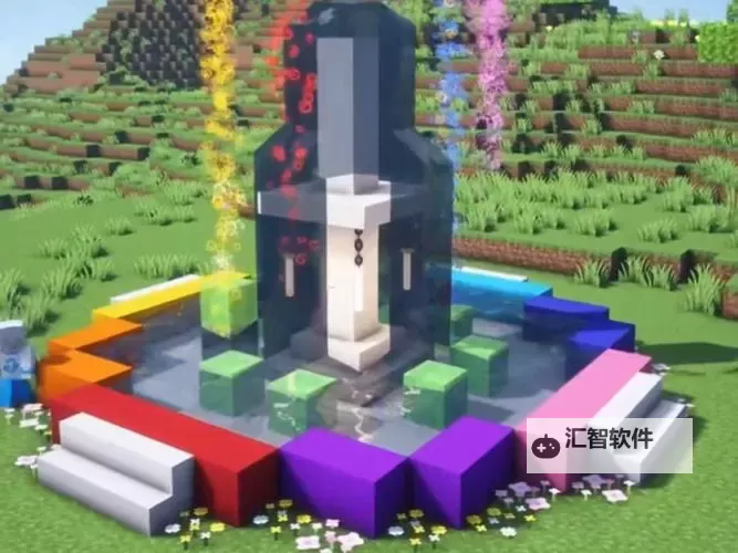 《我的世界》喷泉设计方案图文一览 喷泉怎么做图1