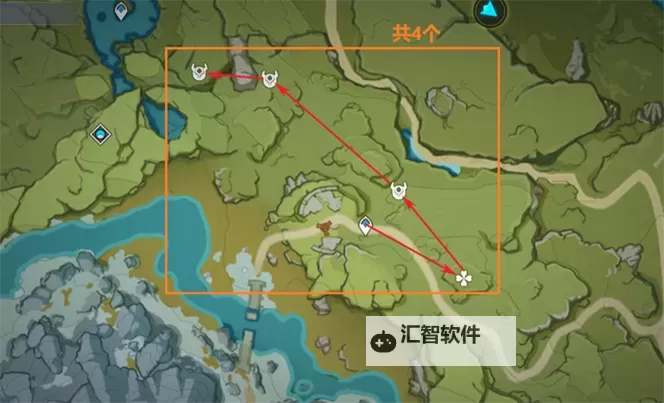 《原神》骗骗花高效速刷线路图1